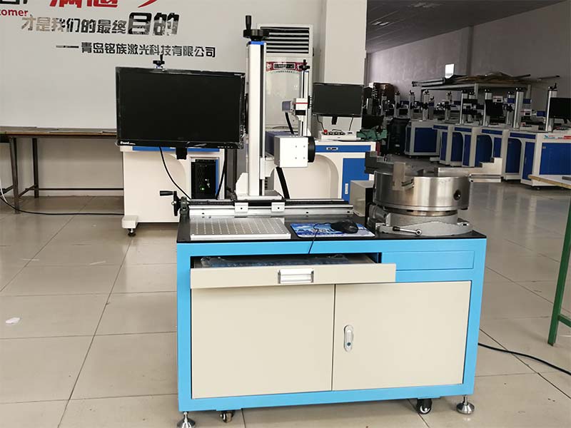 laser marking machine with rotary attachment
