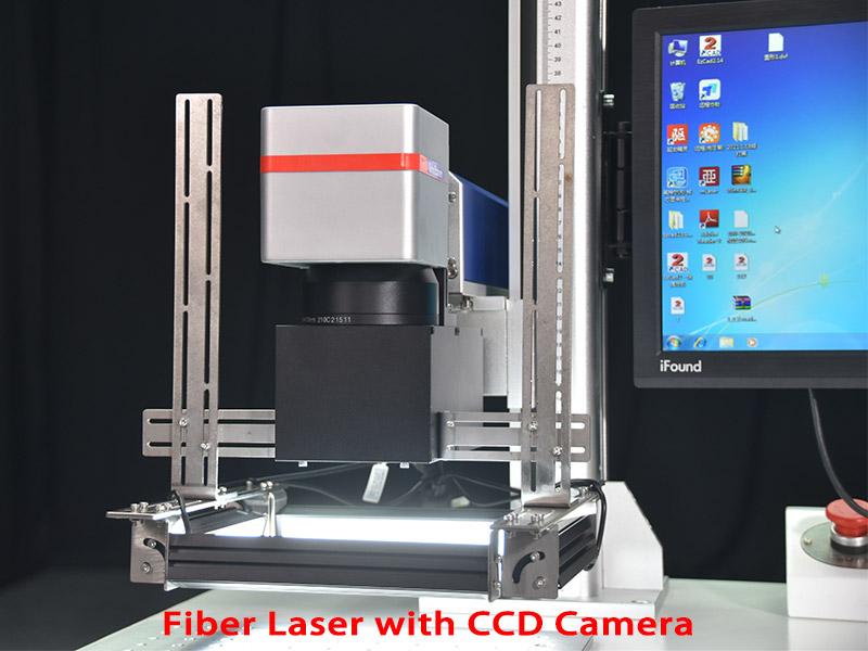 ccd visual positioning fiber laser marking machine